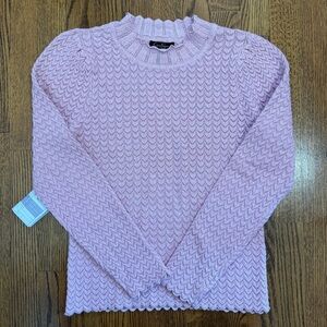 Jessica Simpson *SAMPLE* Lightweight Long Sleeved Sweater Pink Size Small, NWT